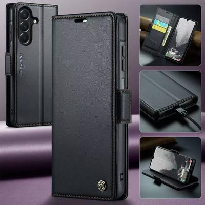 Flip Leather Card Wallet Case for Samsung S26 S25 Edge S24FE S23 Ultra S22 A57 A27 A37 A16 A36 A56 A15 A35 A55 A34 A54 A53 Anti Drop Cover