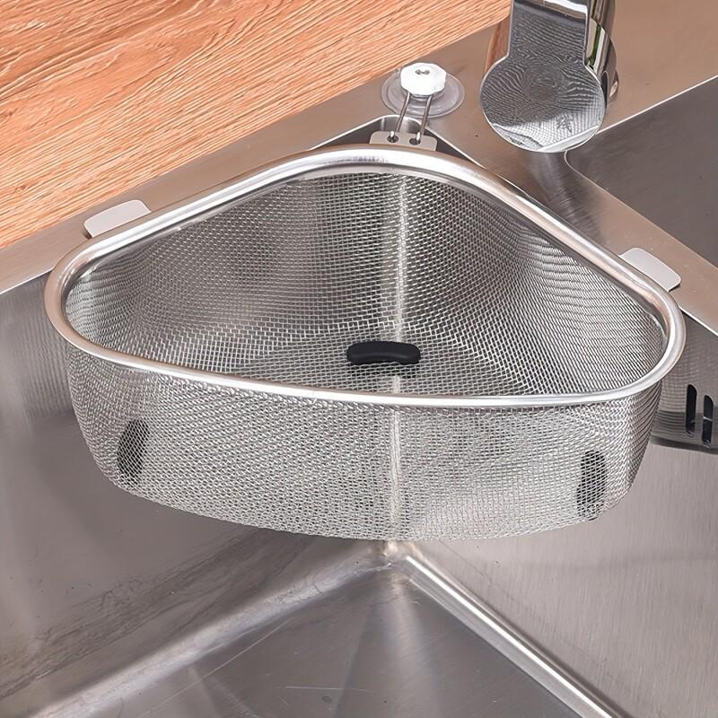 Stainless Steel Sink Strainer Basket Leak-proof, Mesh Storage for Produce, Easy To Clean, Corrosion Resistant & Durable.