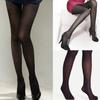Vintage Patterned Semi-Sheer Pantyhose Stockings Women Vertical Striped Jacquard Thin Silky Tights Leggings Streetwear