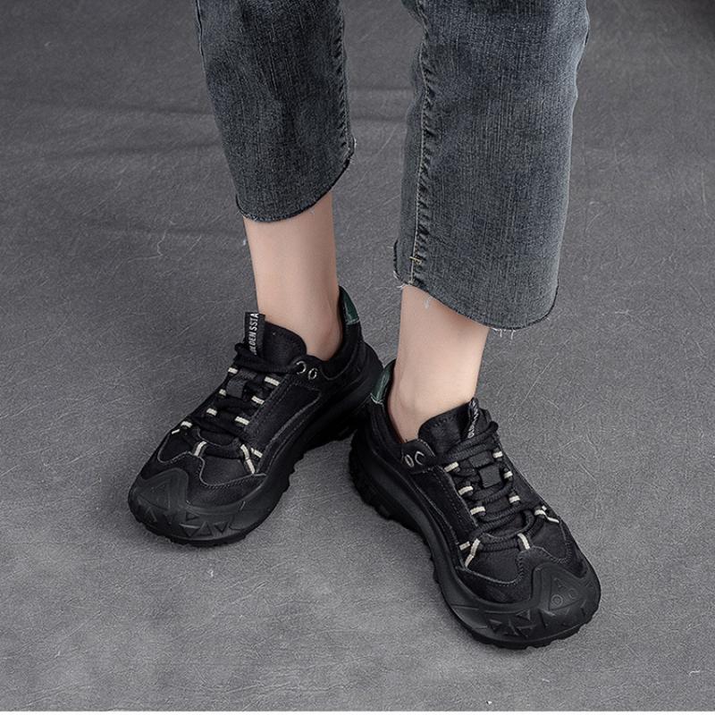 Johnature Повседневная обувь из натуральной кожи, женские кроссовки на ...