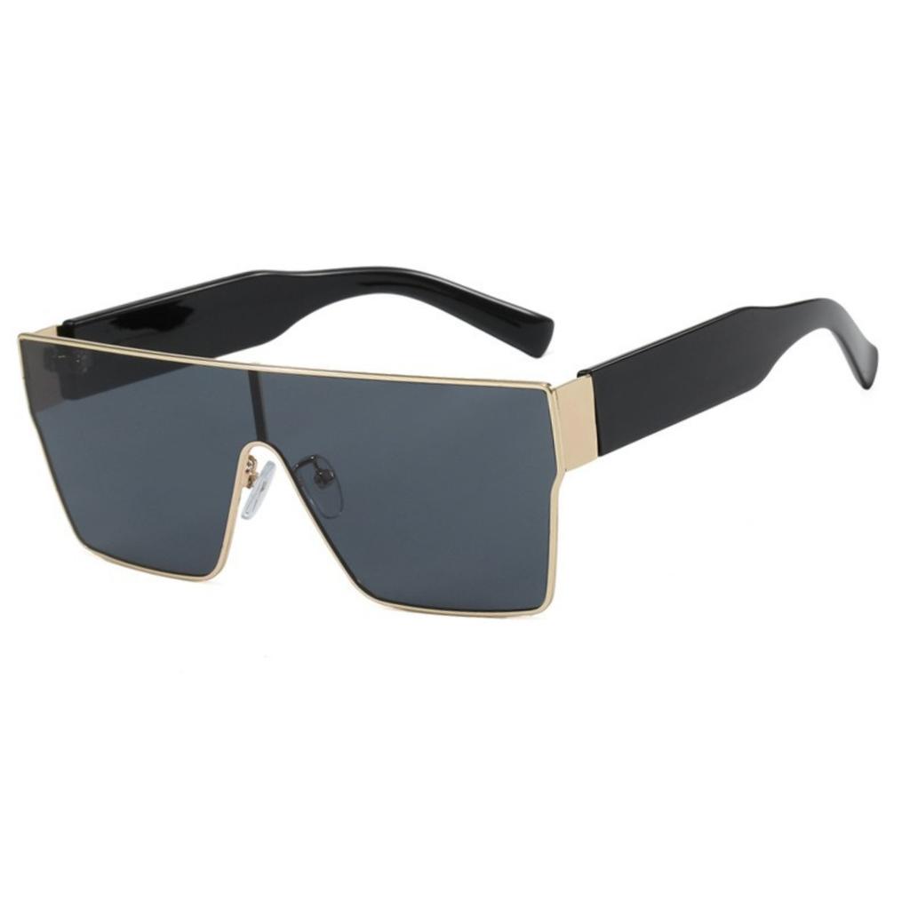 Retro Square Sunglasses Men Women  Luxury Brand Designer One Piece Decoration Sunglasses Men Travel Glasses