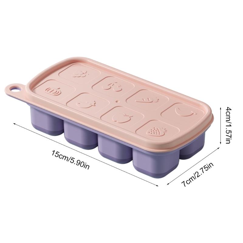 Silicone Ice Cube Tray Multifunctional Silicone Molds Ice Cube Maker Ice Cube Tray Ice Cube Moulds with Lid for Ice