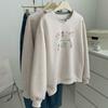 Sweatshirt for Women Oversize Fleece Thickened Loose Round Neck Casual Pullover Long Sleeve Winter Sweatshirt Top