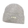 Dopamine color scheme simple letter labeling knitted hat children autumn and winter new thickened cold warm cold hat