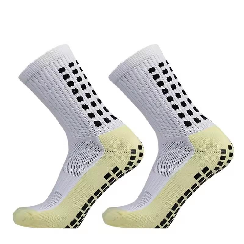 Neue Fußballsocken für Herren Outdoor-Sport Greifsocken Silikon Anti-Rutsch-Socken Fußball Basketball Sportsocken