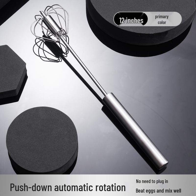 Stainless Steel Semi-Automatic Whisk and Egg Beater for Baking