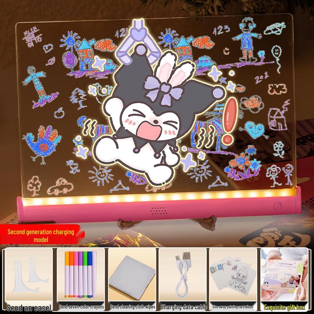 Kids' DIY Light-Up Drawing & Writing Acrylic Board