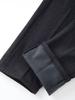 IKALOOK Daily & Office Warm Elastic Waist Fleece Pants Cpt175