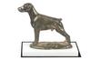 Dobermann, Doberman Pinscher, Dobie II - dog figurine, figure on a white base, trophy for Art-Dog dog show exhibition