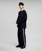 SLOW RECORD HOUSE Side Track Nylon Pants_Black