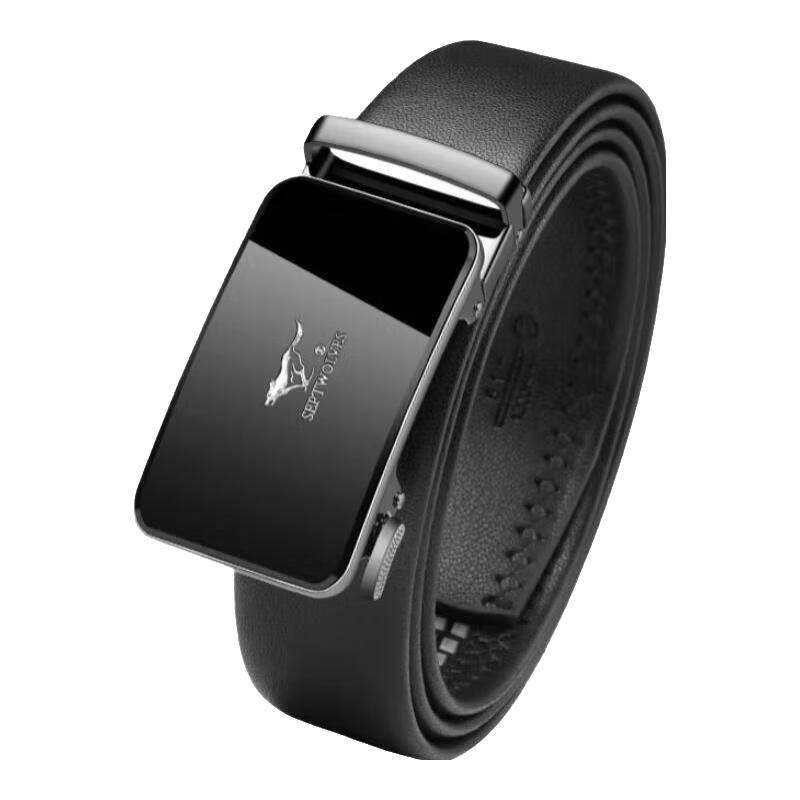 

Qipilang Men s Business Casual Automatic Buckle Leather Belt 110-130cm