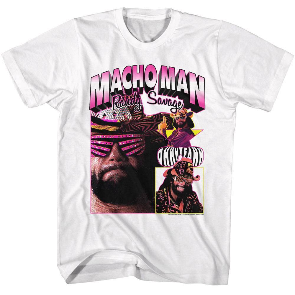 Macho Man Close-up Collage Men T Shirt S