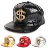Girls Boys Dollar Badge Baseball Caps Fish Pattern PU Breathable Hat