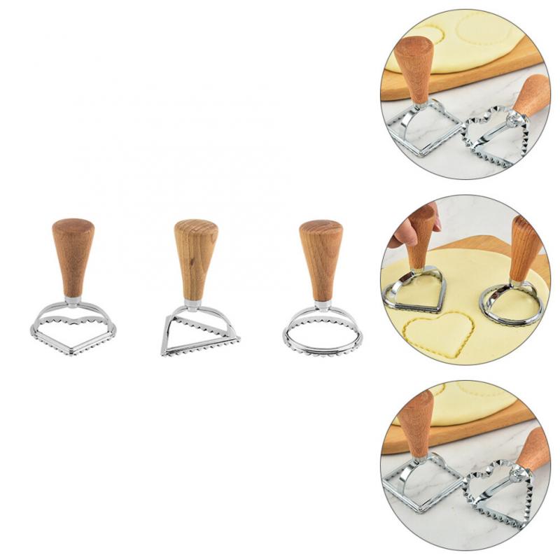 3pcs Heart Cake Cutters For Baking Desserts And Pastry Making