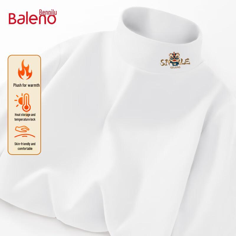Baleno Men s Brushed Fleece-Lined Semi-High Neck Thermal T-Shirt 4XL