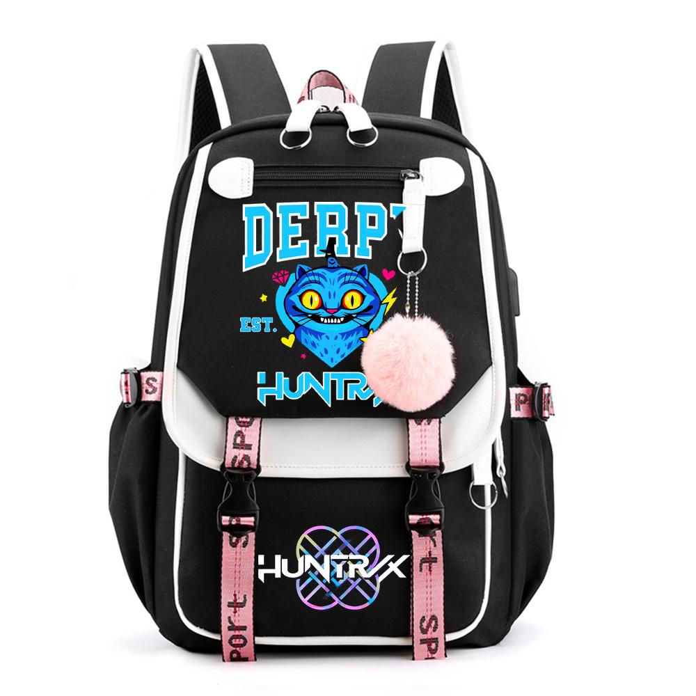 Anime Niedlicher Cartoon K-Pop Bedruckter Rucksack Schultasche für Teenager Schüler Mädchen Junge Bücherrucksack Große Kapazität Wasserdicht Reisetasche Kindergeschenk Rucksack