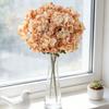 Artificial Flowers Silk Hydrangea Vase Home Room Decora Accessories Wedding Wreath Fake Plants Festival Garland Material Gifts