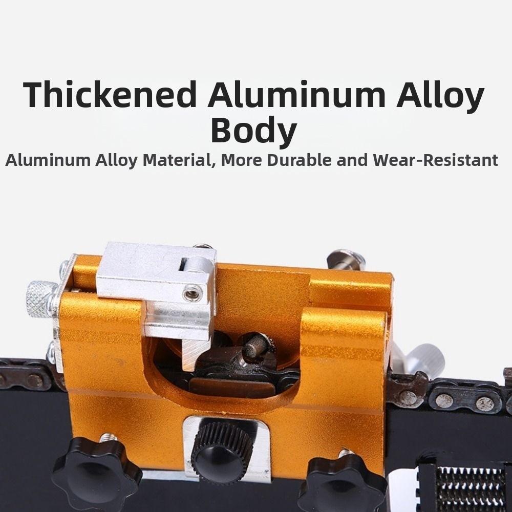 Portable Hand-cranked Chain Grinder Quick Sharpening Chain Grinder Hand Chain Sharpener for Chain Saws 3pcs Sharpening Heads