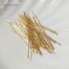 50pcs/bag 20-50mm Flat Head Pin/Ball Head Pin /Eye Pins 18K Gold Plated/Platinum Plated Pins For DIY Jewelry Making Supplies