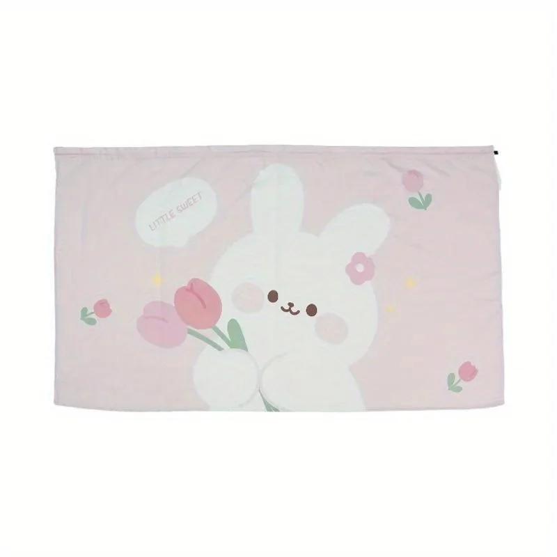 Car Partition Curtain Goddess Style Cute Cartoon Tulip Rear Privacy Curtain Hanging Summer Sun Protection Partition Accessories