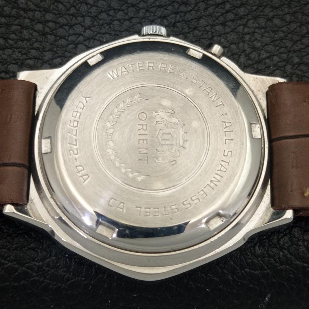 JAPAN VINTAGE ORIENT CRYSTAL AUTOMATIC 46943 MENS ORIGINAL DIAL WATCH a703470-1 R213c-a703470