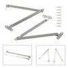 Useful Convenient Lift Up Support Pull Home Rod Screws Silver 2pcs Bookcase Cabinet Cabinet door Door Hardware Movable