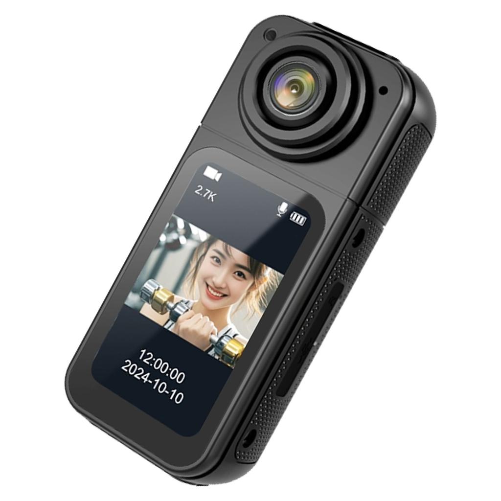 Thumb Sized Wearable Action Camera WIFI 180 Degrees  Rotating 2.7K Portable Magnetic Body Worn Camera for Pet Working