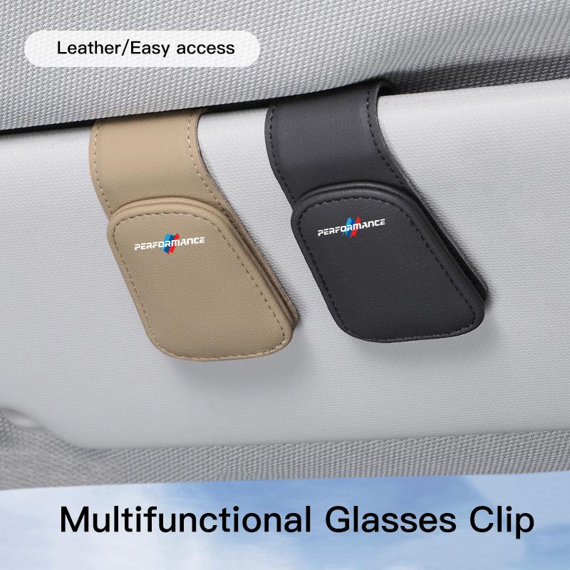NTSM5 1Pcs Motorcycle Sticker/Car Sun Visor Sunglasses Clip Universal Ticket Card Clamp For BMW G80 G06 G07 G42 G14 G15 G16 F82 F20 X5