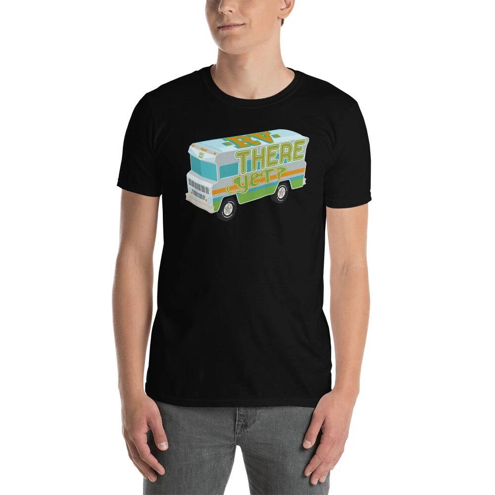 RV There YET? Funny Camping Road Trip T-Shirt Vintage Winnebago Camper Retro Van 2XL