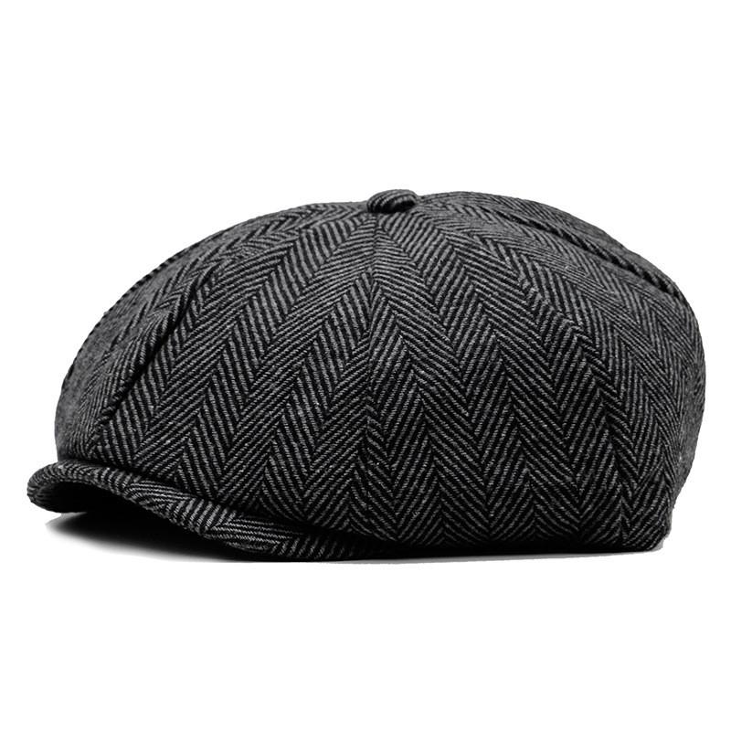 Wool Blend Octagon Hat For Men Women With Adjustable Fit For Winter Outdoor Casual Wear