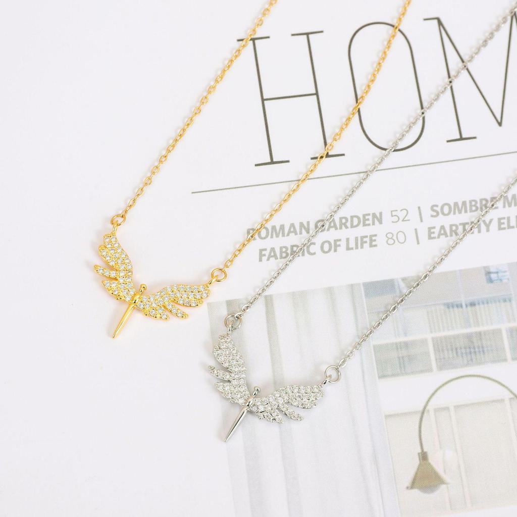 Men’s Angel Wings Necklace: Versatile, Trendy Hip-Hop Summer Accessory for Women & Men