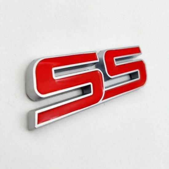 3x SS Trunk Rear Emblem for Impala Trailblazer Monte Carlo 10336980 Chrome Red