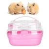 Hamster Carry Case Cage Portable Lightweight Small Animal Carry Case for Outdoor Travel Pink