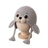 Warm Animal Hood Knitting Hat Adorable Woodland Animal Headwear Dragon Wolf Frog Hat  Party Cosplay