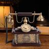 Vintage Telefon Miniaturmodell Figur Antike Eisenhandwerkskunst Ornament Heim Schreibtisch Dekor