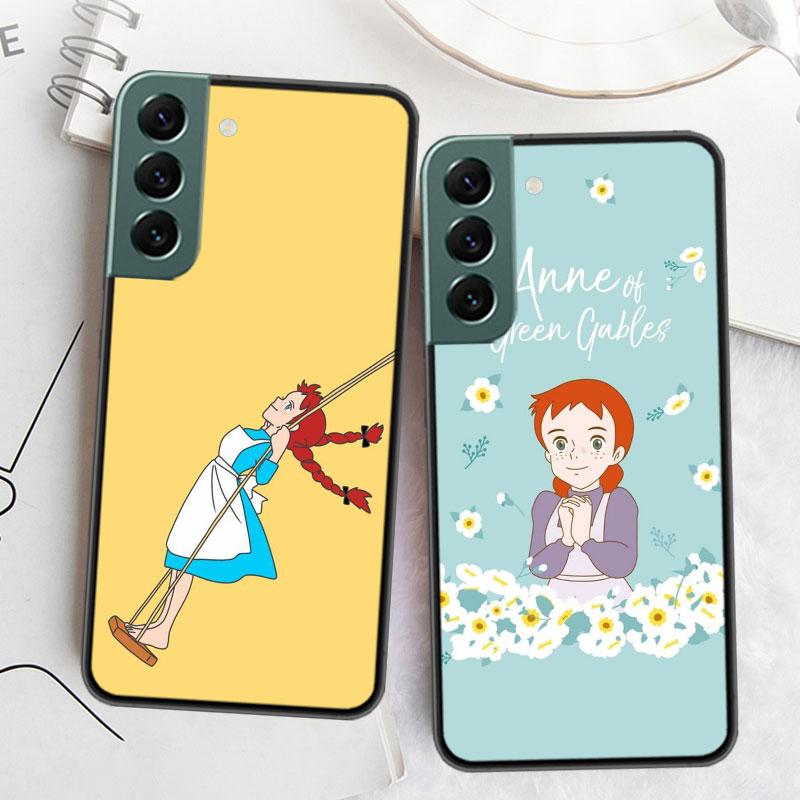 A-Anne of Green Gables Anne Shirley Phone Case For Samsung S25 Edge S24 FE Galaxy S22 Ultra S21 Plus S20 S23 S10 Plus Cover Sili