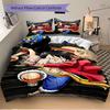 3pc Luffy One Piece Bedding Set Guest Room Bedroom Decor Christmas Halloween Decor Gifts- All Seasons (No Insert)a1013097