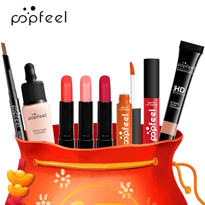 

POPFEEL Net Red Set Косметика для макияжа Полный набор комбинированной косметики Прямые продажи с фабрики