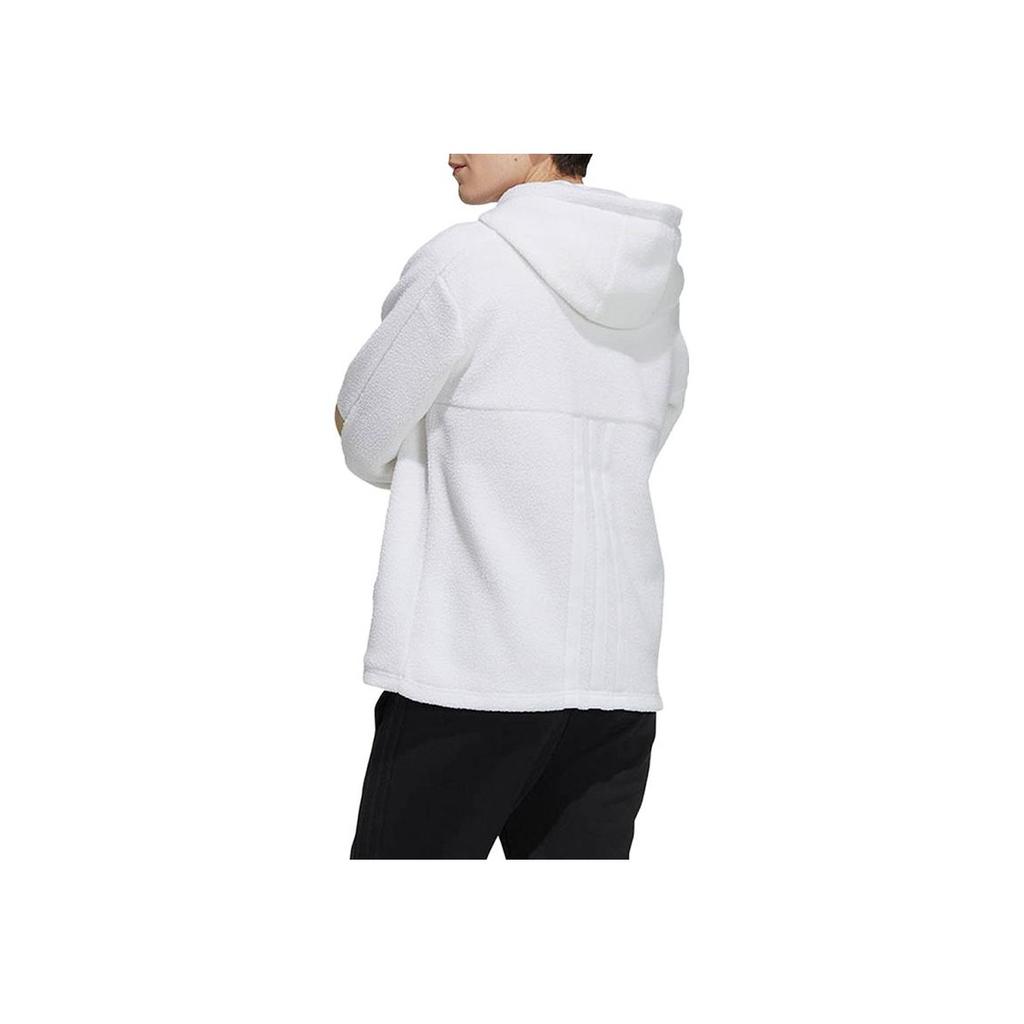 Adidas Neo Hooded Sports Casual Sweatshirt Men Sweatshirt White H45213