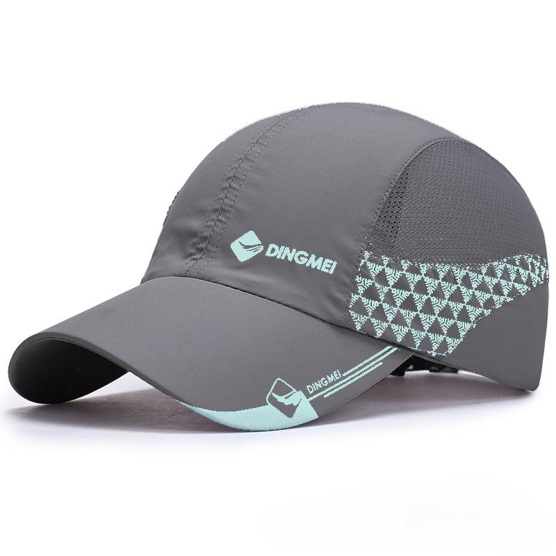 Cappellino da Baseball Estivo ad Asciugatura Rapida da Uomo in Rete Traspirante Cappello da Sole con Visiera Sandwich Cappellino a Becco d'Anatra Cappello Riflettente