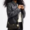 Coach Borsa a Spalla Teri 24 Classica Monogramma Ecopelle e Pelle di Vitello Media Donna Marrone