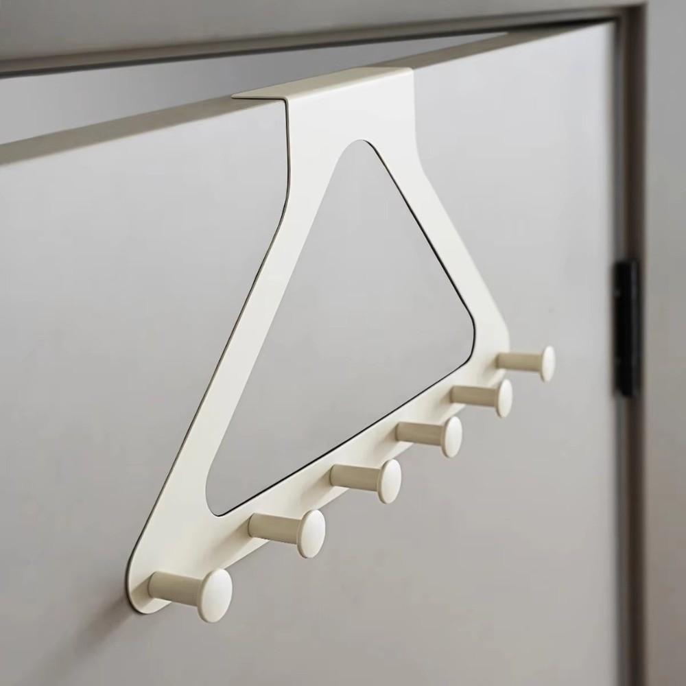 Punch Free Clothes Hooks No-drill Traceless Design Door Hanger Hooks Triangle Door Storage Hook Behind The Door