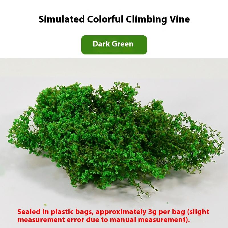 1 Set 3g Artificial Green Plants Miniature Simulation Mini Vine And Flower Model Kit For Model Houses Landscaping DIY Crafts