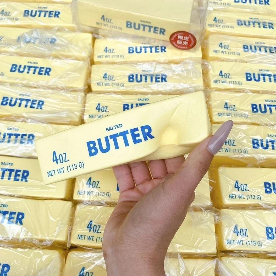 Random Color 1 Piece1Pcs Butter Stick Squishy Toy Slow Rising Squeeze Toy Butter Bar Brick Squishy Fidget Toy Anti Stress Releas