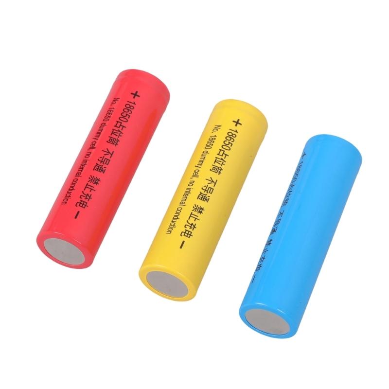 18650 Battery Eliminators Connectors 0V NonConductive Placeholders For LED Lights Fan Speakers Power Supply