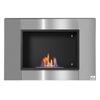 Bioethanol-Kamin Wandmontierter Einbau-Brenner 0,9 L, ca. 3 h Brenndauer 80B x 14T x 54H cm Abdeckung 25-30 m² Edelstahl