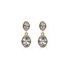 Shertz Vintage Crystal Drop Earrings (14k)