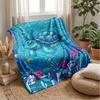 Ocean Life Adventure 13 Theme Blanket Lightweight Warm Flannel Blanket Decorative Throw Blanket for Home Decoration