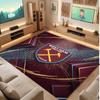 West Ham United Football Print Crystal Velvet Rug, Comfortable Water Absorbent Non Slip Indoor Floor Carpet