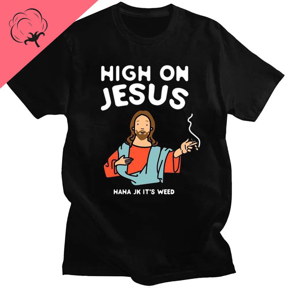 Funny Jesus I Saw That Meme Print Graphic Tshirt Unisex Unisex Tee Shirt Short Sleeve Creativity Casual Summer Shirt Streetwear Tops Unisex